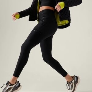 Athleta Black Headlands Hybrid Tight Leggings 6